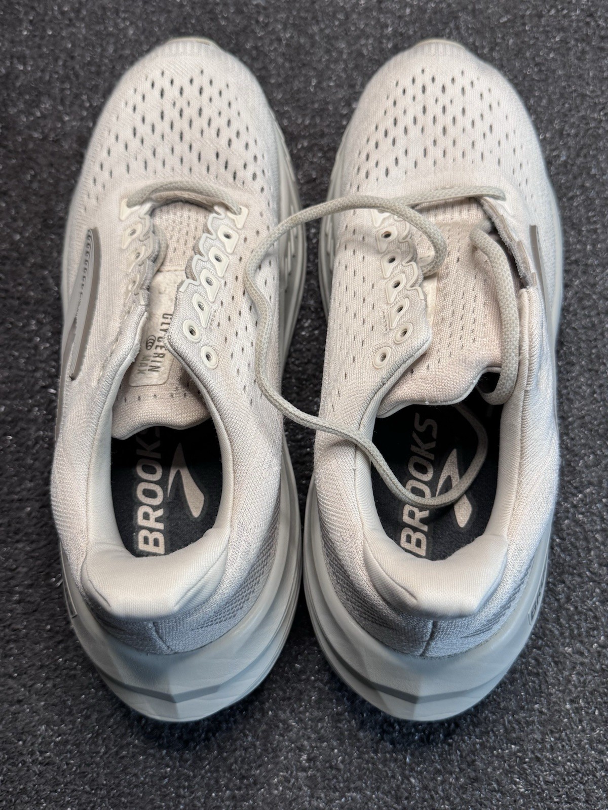 Brooks Glycerin Max Women’s Size 9.5 Almond Peach/london Fog/white Running Shoes