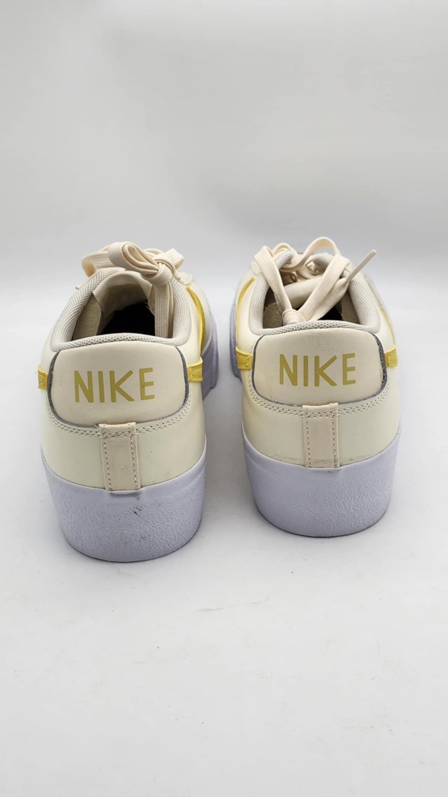 Size 12 – Nike Blazer Platform Low Pale Ivory Saturn Gold DJ0292-113