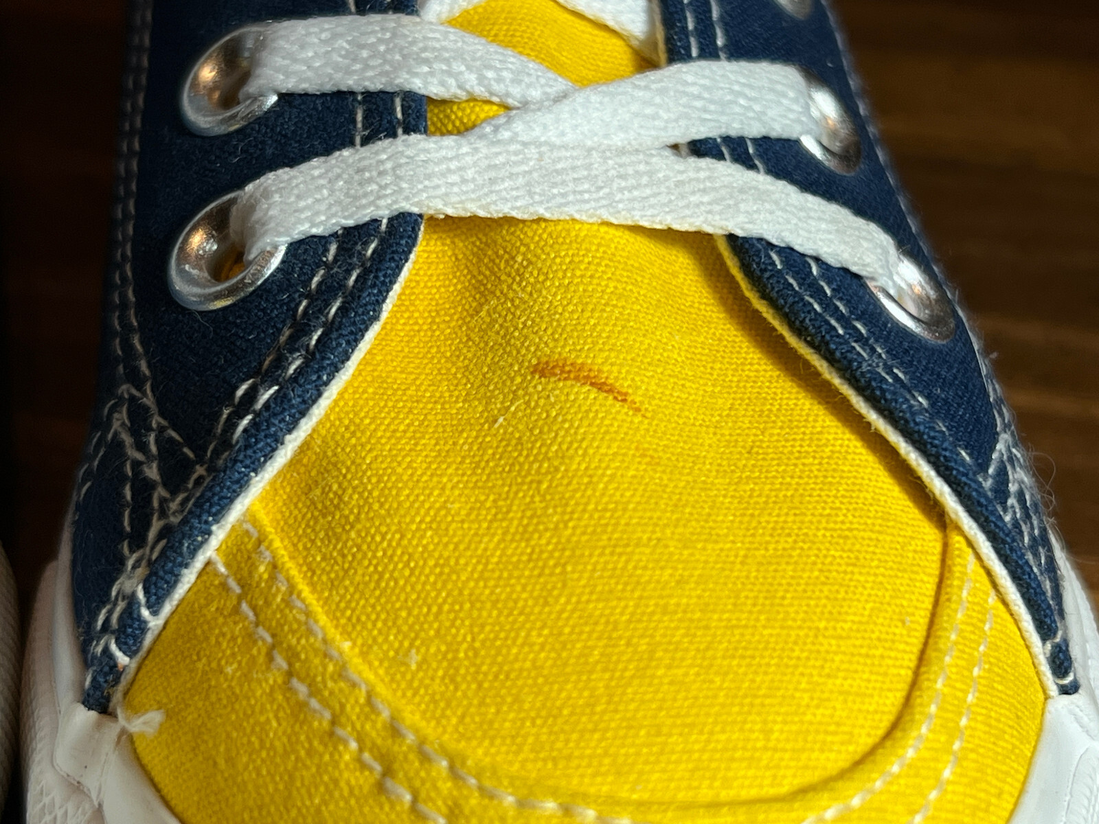SKICKS University of Michigan Low Canvas Skate Sneakers Maize & Blue Women Sz 8M