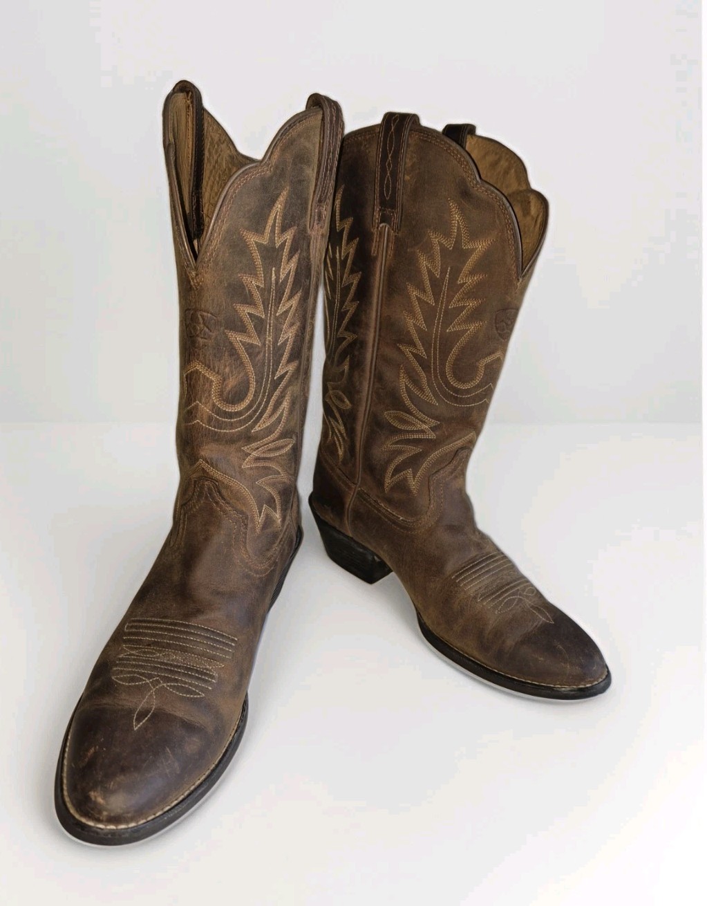 Ariat ATS Heritage Boots Women’s Size 7C Brown Distressed Leather (15725)