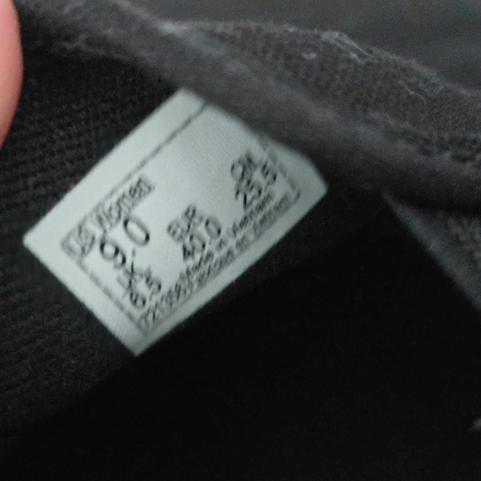Vans Asher Canvas, All Black Slip-On Classic Skate Shoe Sneaker Womens Size 9