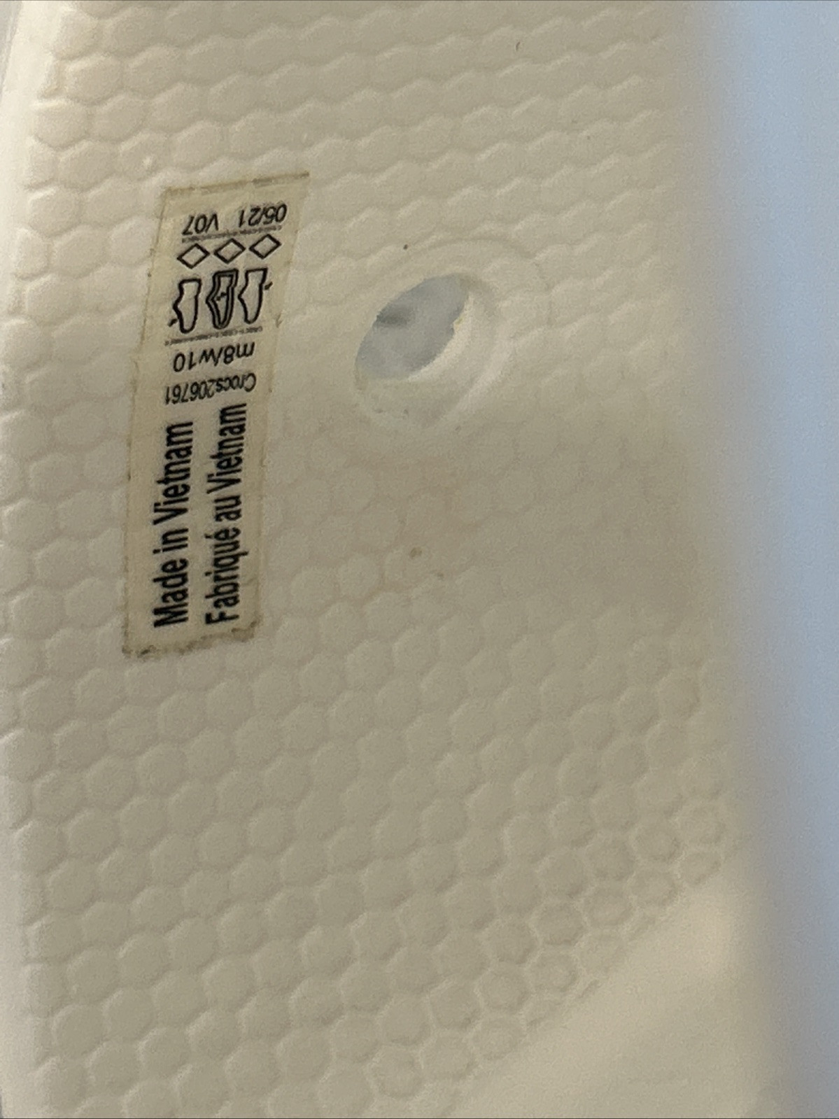 Crocs Classic Two Band Womens White Slip on Slides Sandals 206761 M 8 W 10
