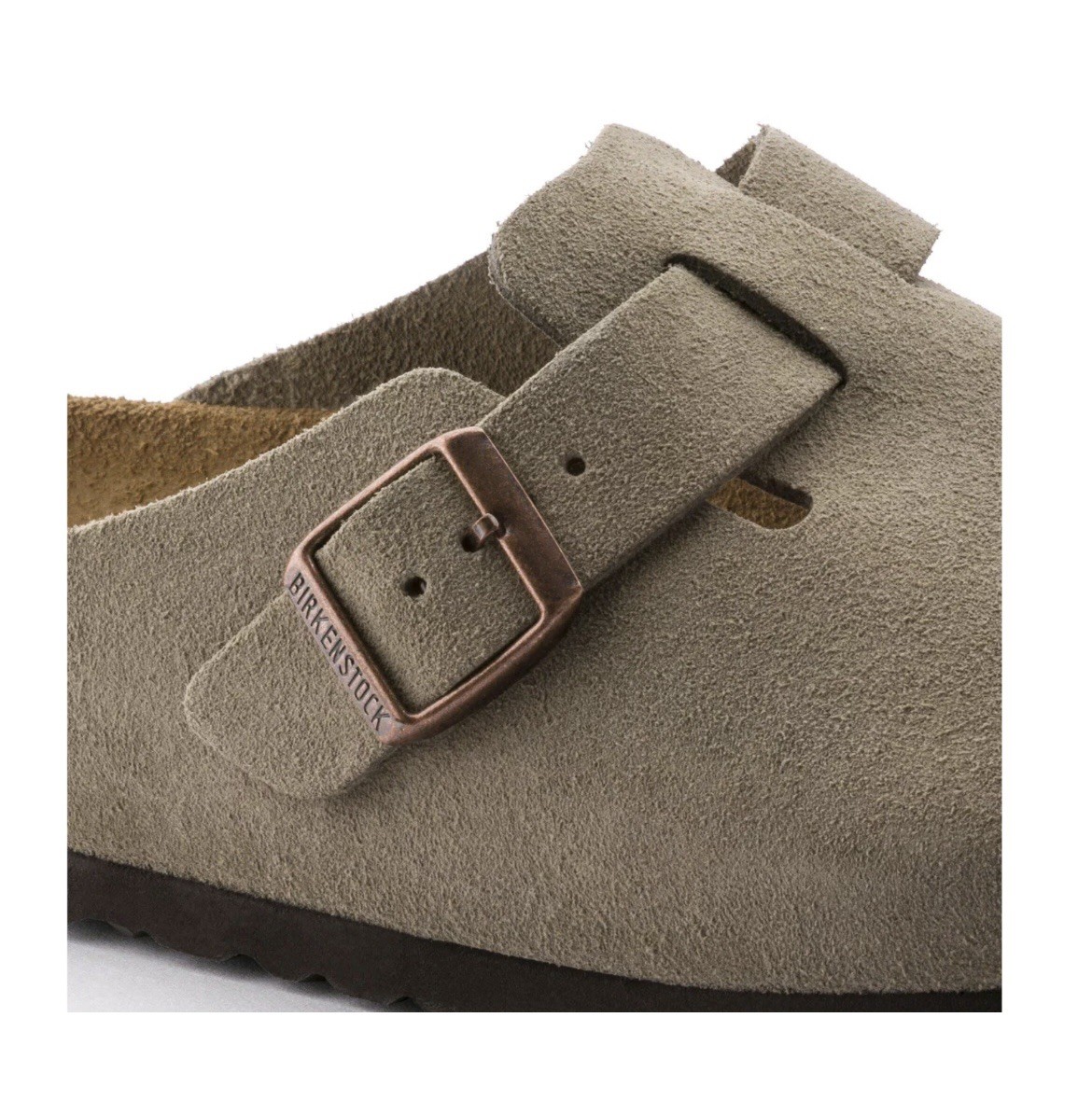 Boston Birkenstock Soft Footbed Grayish Green size 40 Women’s
