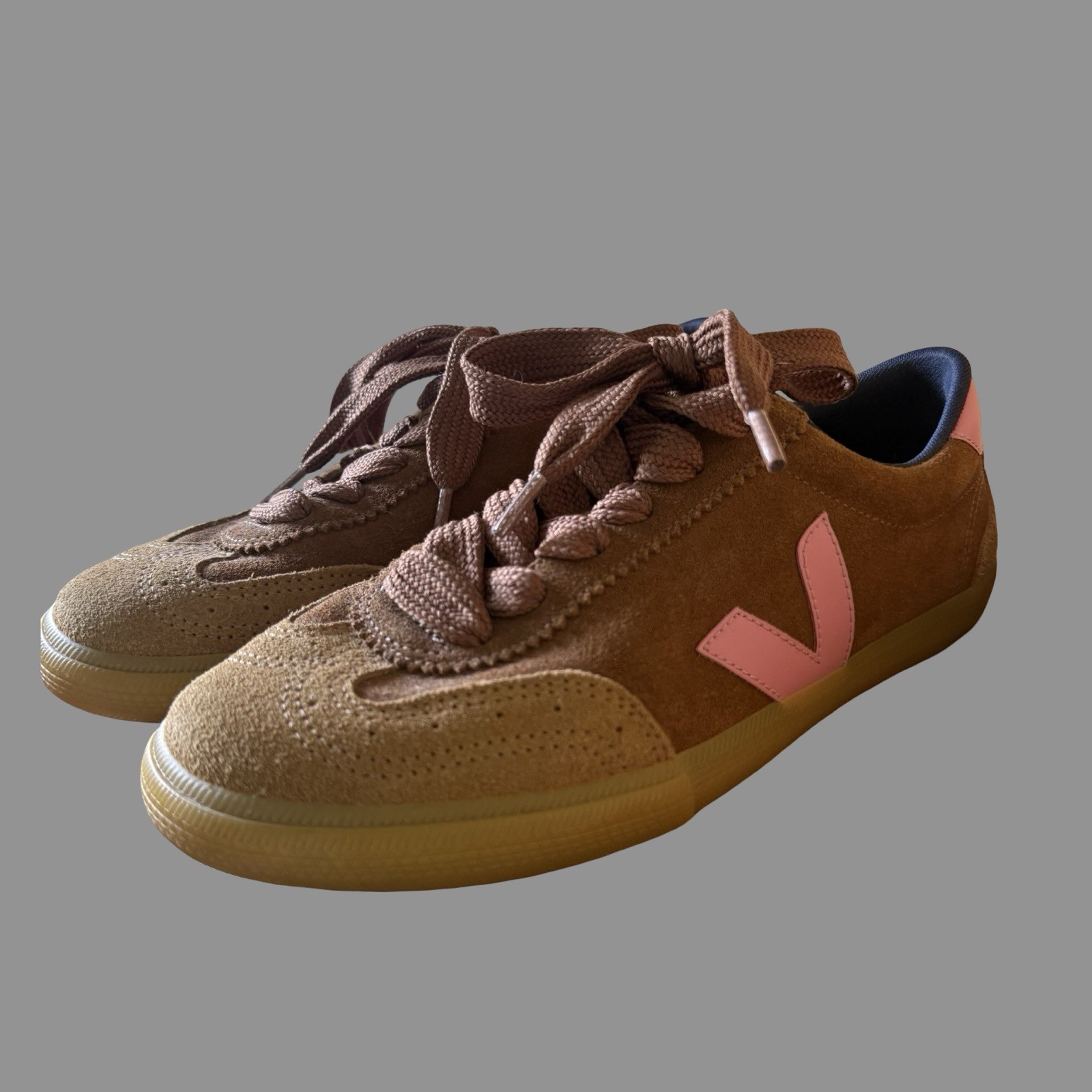 Veja X Making My Lemonade Brown Suede Sneakers US8/EU39