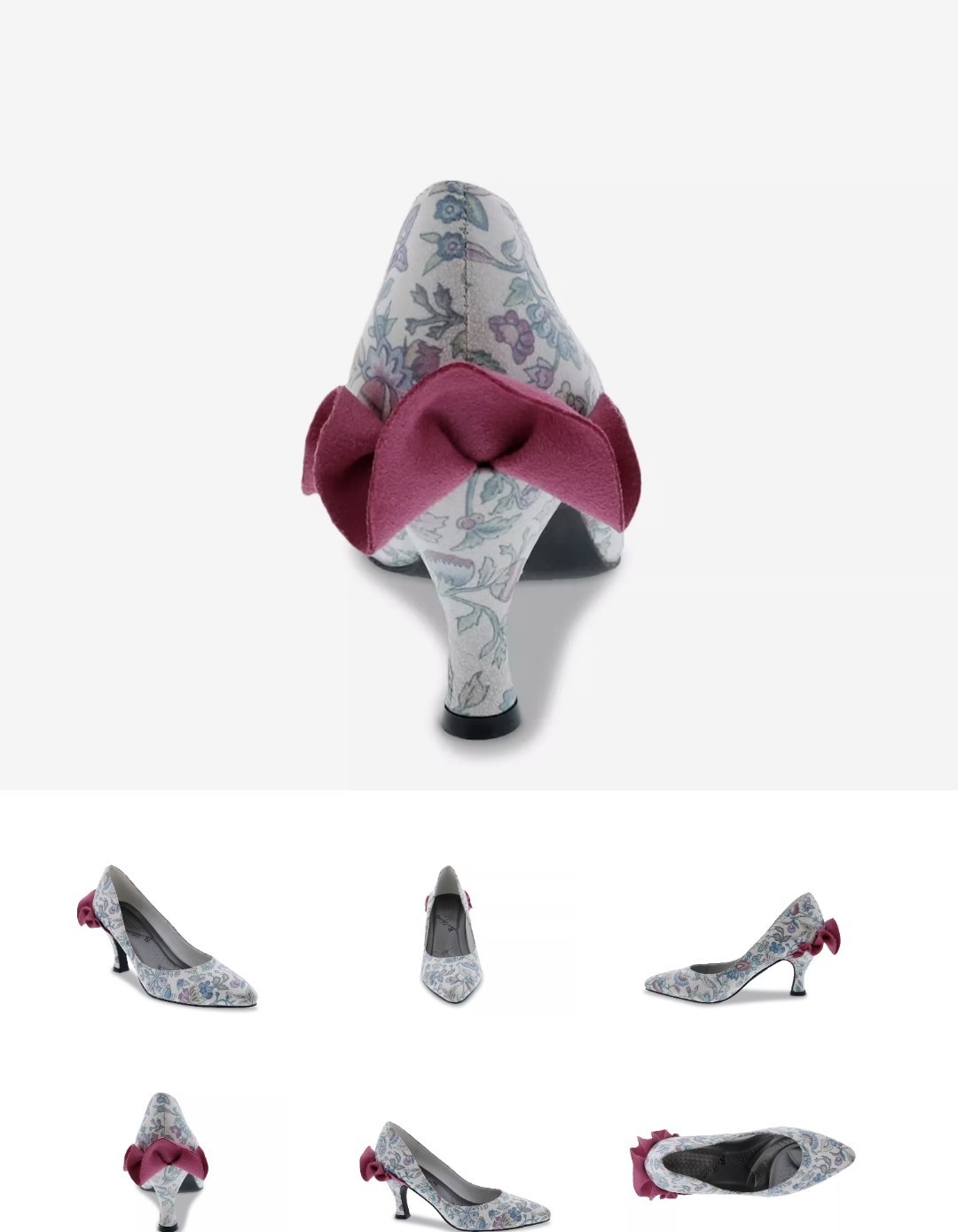 Bellini Clarise Ruffled Floral Pump Women’s Size 7W New in Box