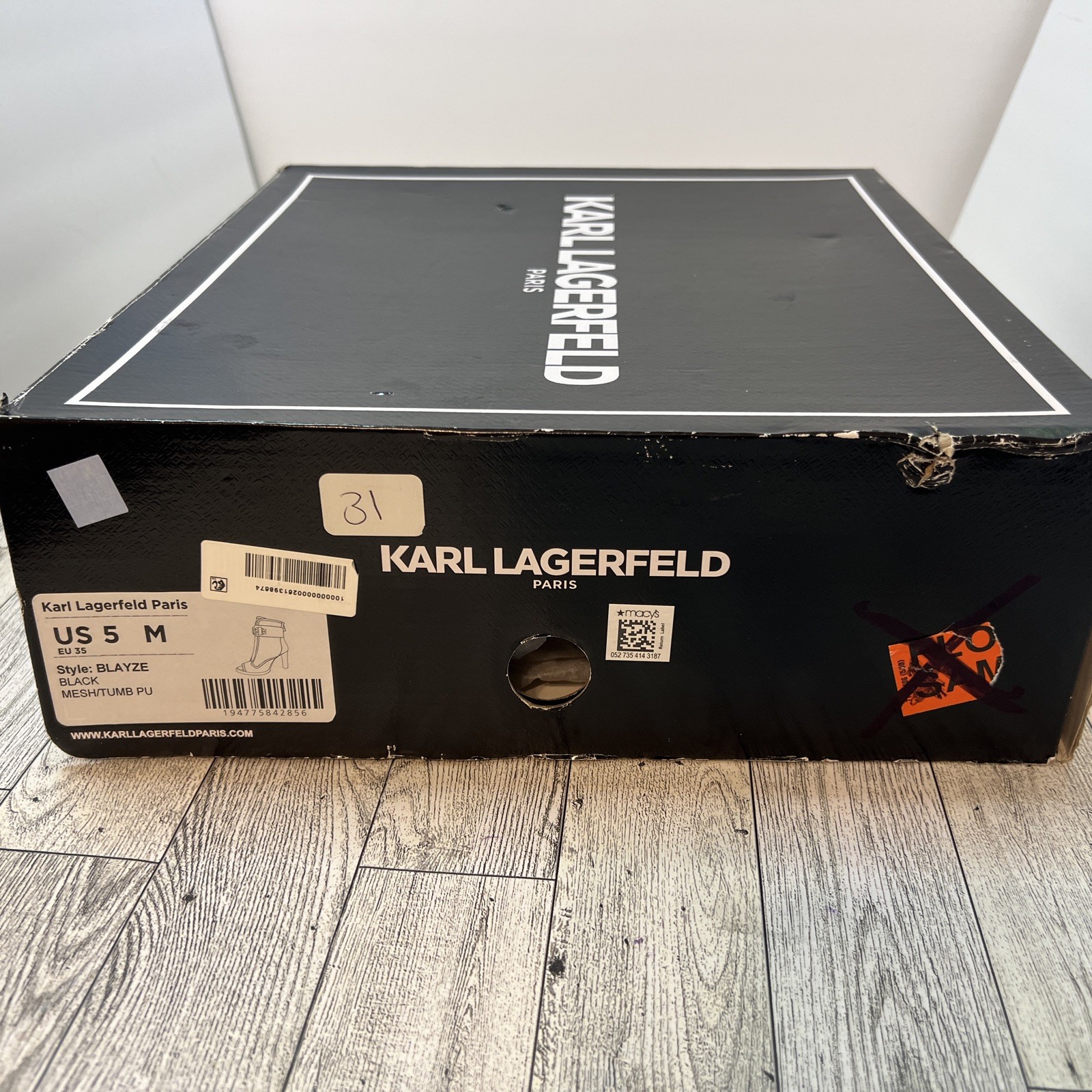 Karl Lagerfeld Paris Blayze Lug Sole Booties – Black, sz 5M NIB