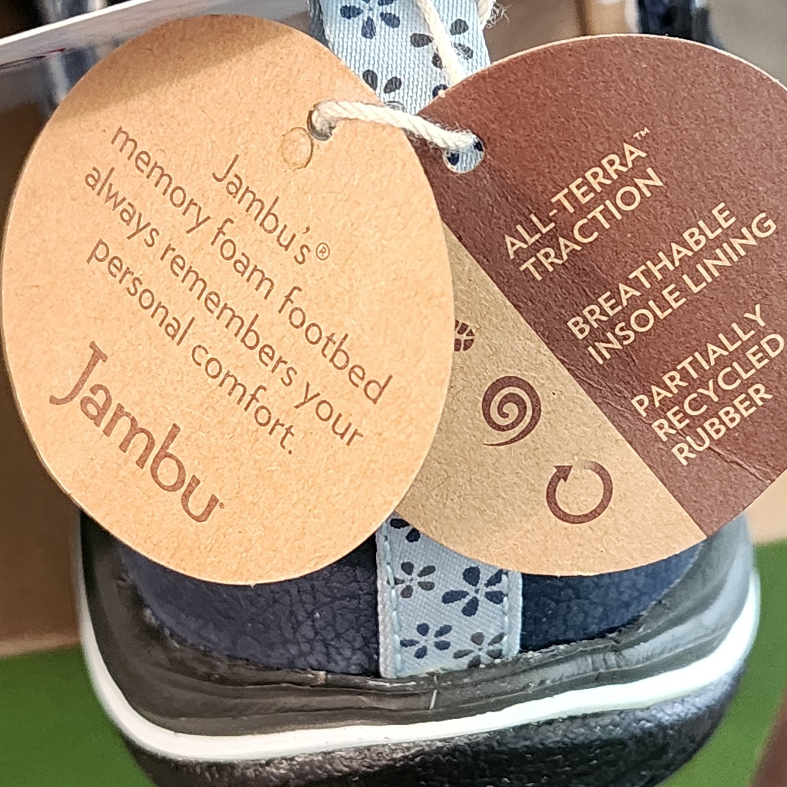 Jambu Blossom Encore Women’s Mary Jane Shoes w/Floral Cutouts Navy Blue 6.5M