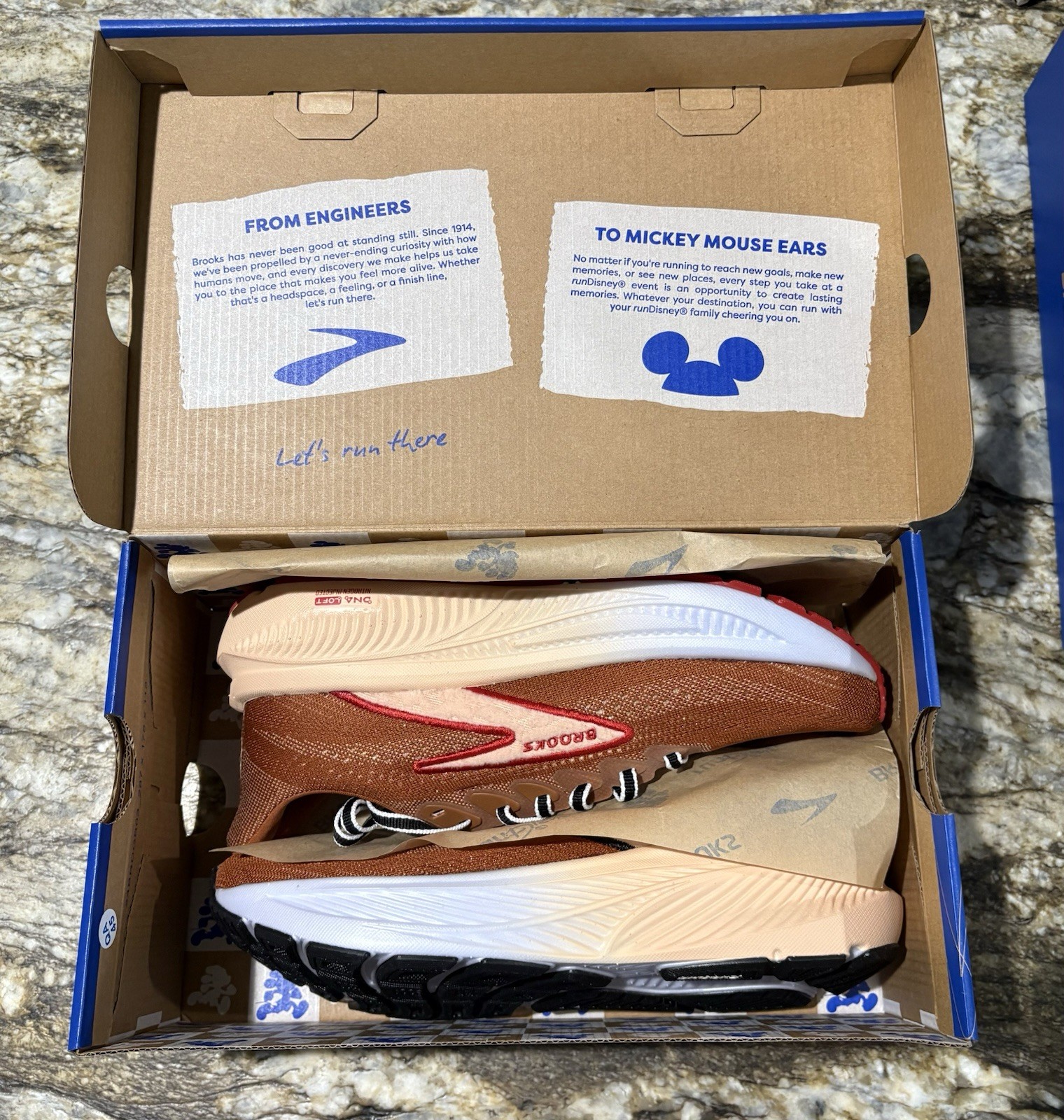 runDisney x Brooks Ghost 17 Chip n’ Dale – Size 7W – SHIPS ASAP – NEW IN BOX