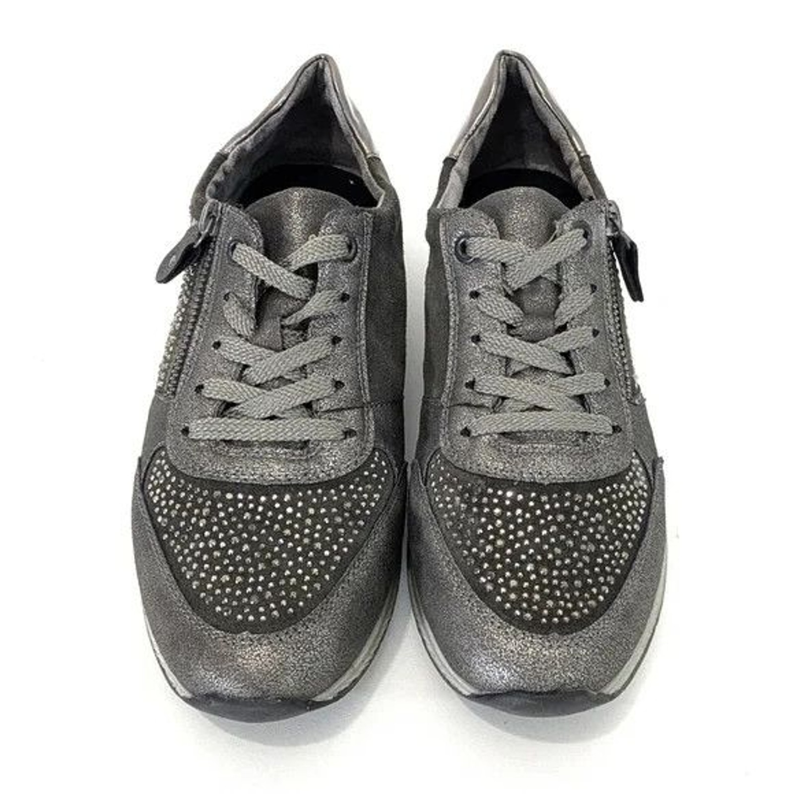 Remonte Soft Rhinestone Metallic Soraya Sneakers – Size EU 37 / US 6 – 6.5 Women