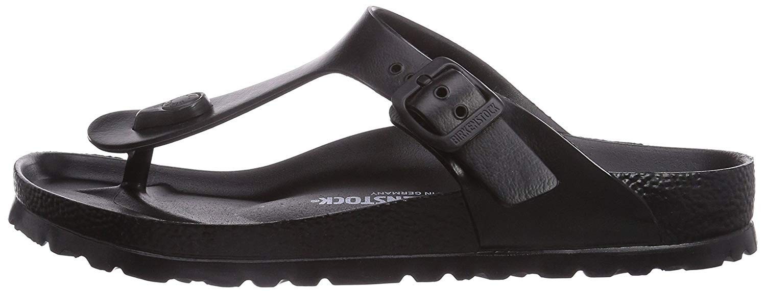 [BIRKENSTOCK] Gizeh EVA Sandals, Black, EU Size 38 (24.5 cm)