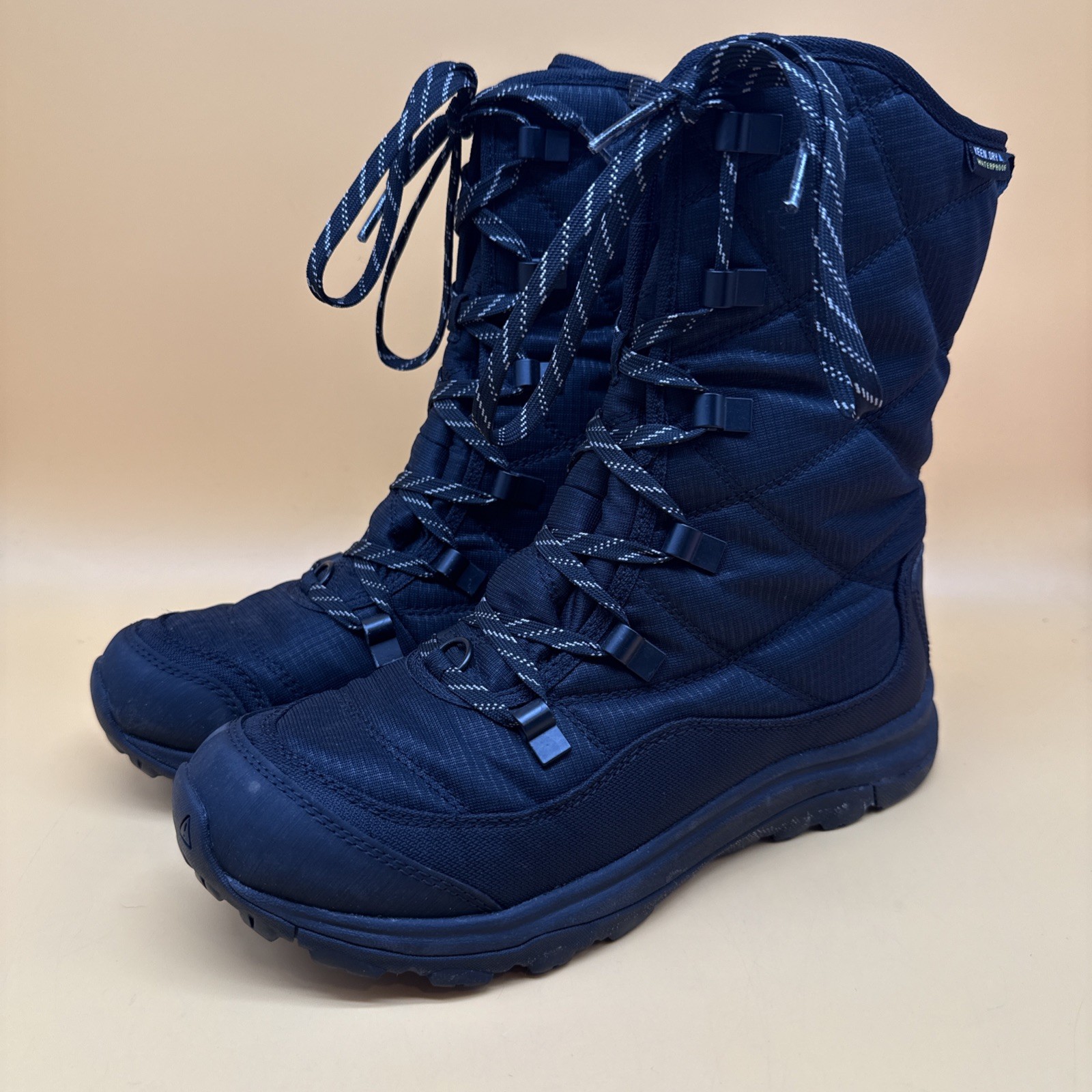 KEEN Women’s Terradora 2 Waterproof Lace Snow Boot Black Size 8.5