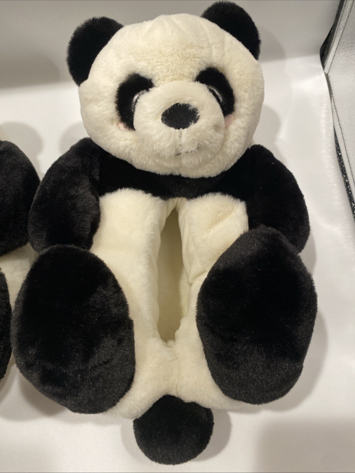 Panda Bear Plush Slippers Woman’s Size L