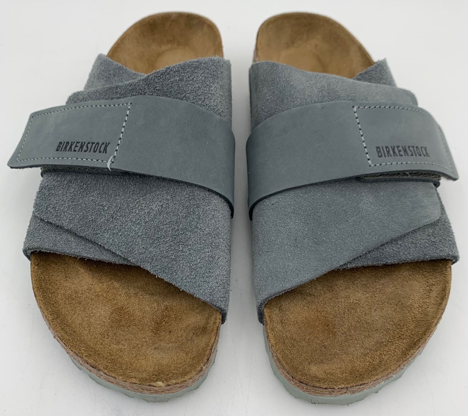 Birkenstock New w/ Box Kyoto Basalt Gray Nubuck/Suede Leather Narrow 1029157