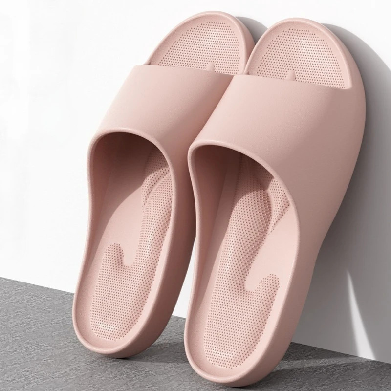Couple Slippers Soft EVA Non-slip Slides Lightweight Breathable Indoor Bath