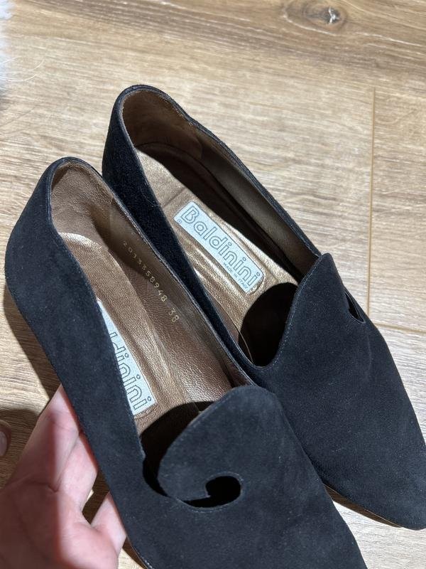women baldinini heels black suede 37.5