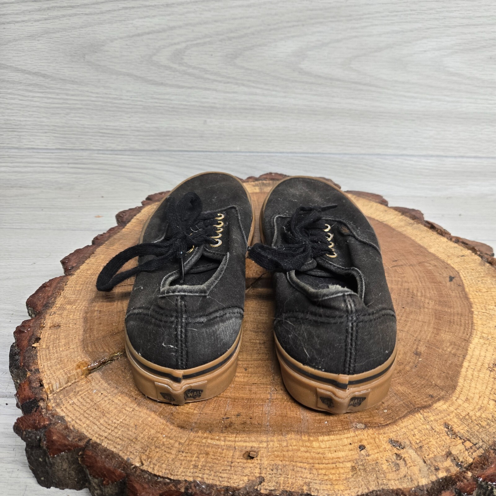 VANS Authentic Unisex Adults Sneakers Black Brown US Women’s 8 – Men’s 6.5