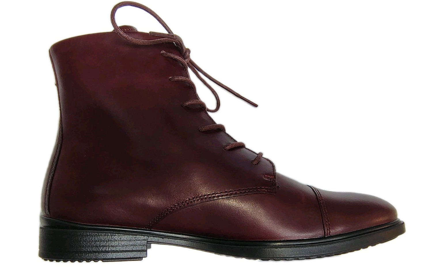 ECCO Touch 15 Lace Up Leather Ankle Booties Oxford Boots US Women 7-7.5 EU38 NEW