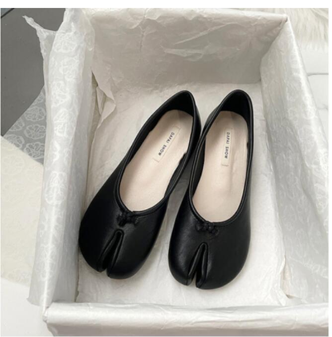 Womens Fashion Tabi Split Toe Slip On Ballerinas Ballet Flat Shoes 2024