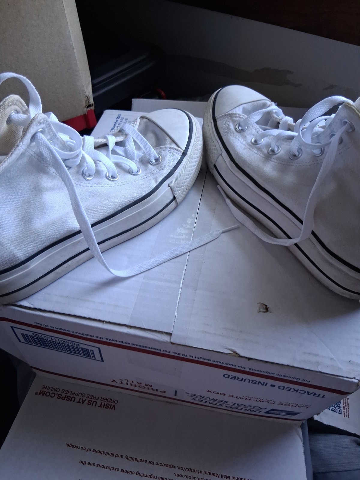 Converse All Star High Tops Platform White Size 5 1/2 Women’s Sneakers