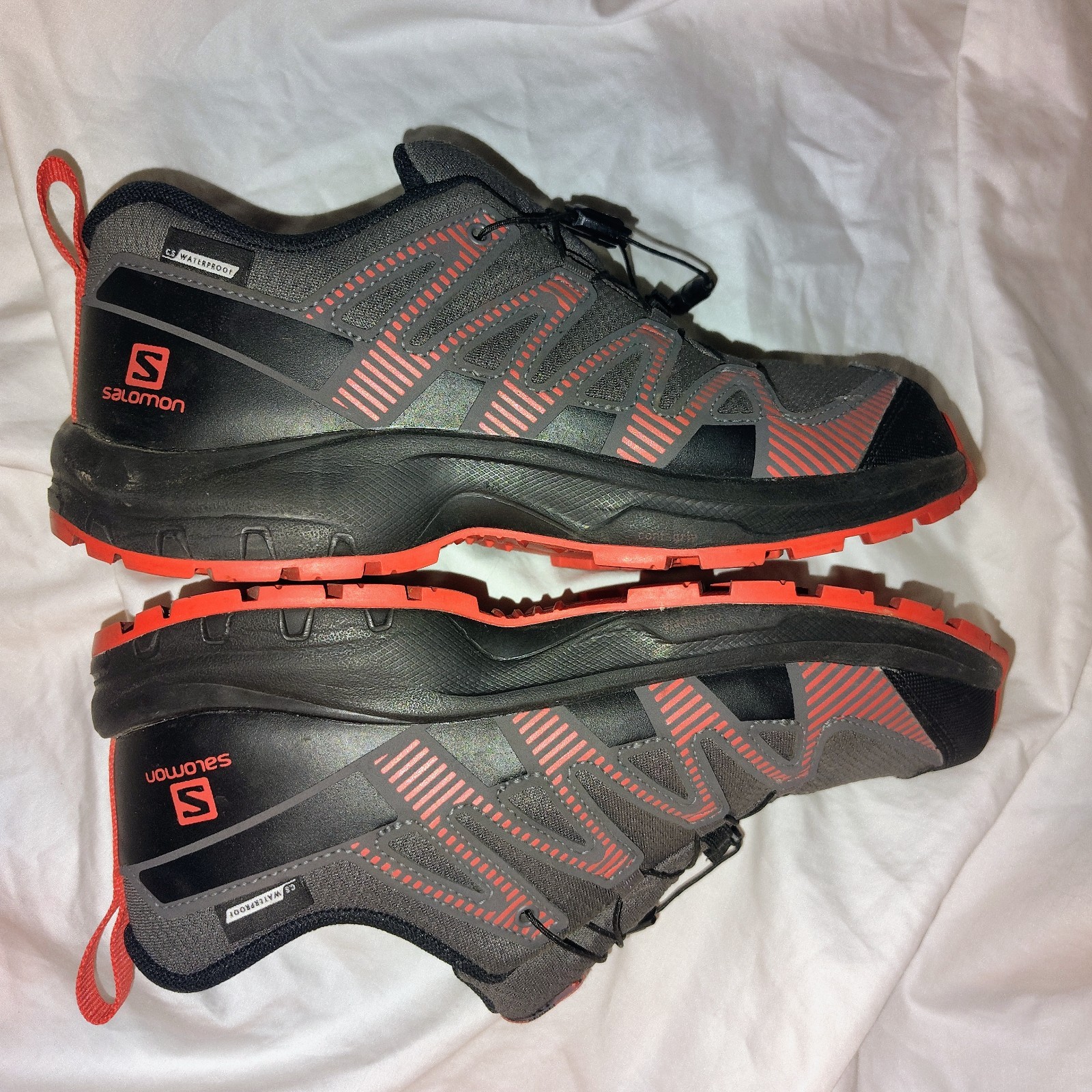 Salomon XA Pro CS Women’s Size 6.5 Waterproof Trail Running Shoes Gray Orange