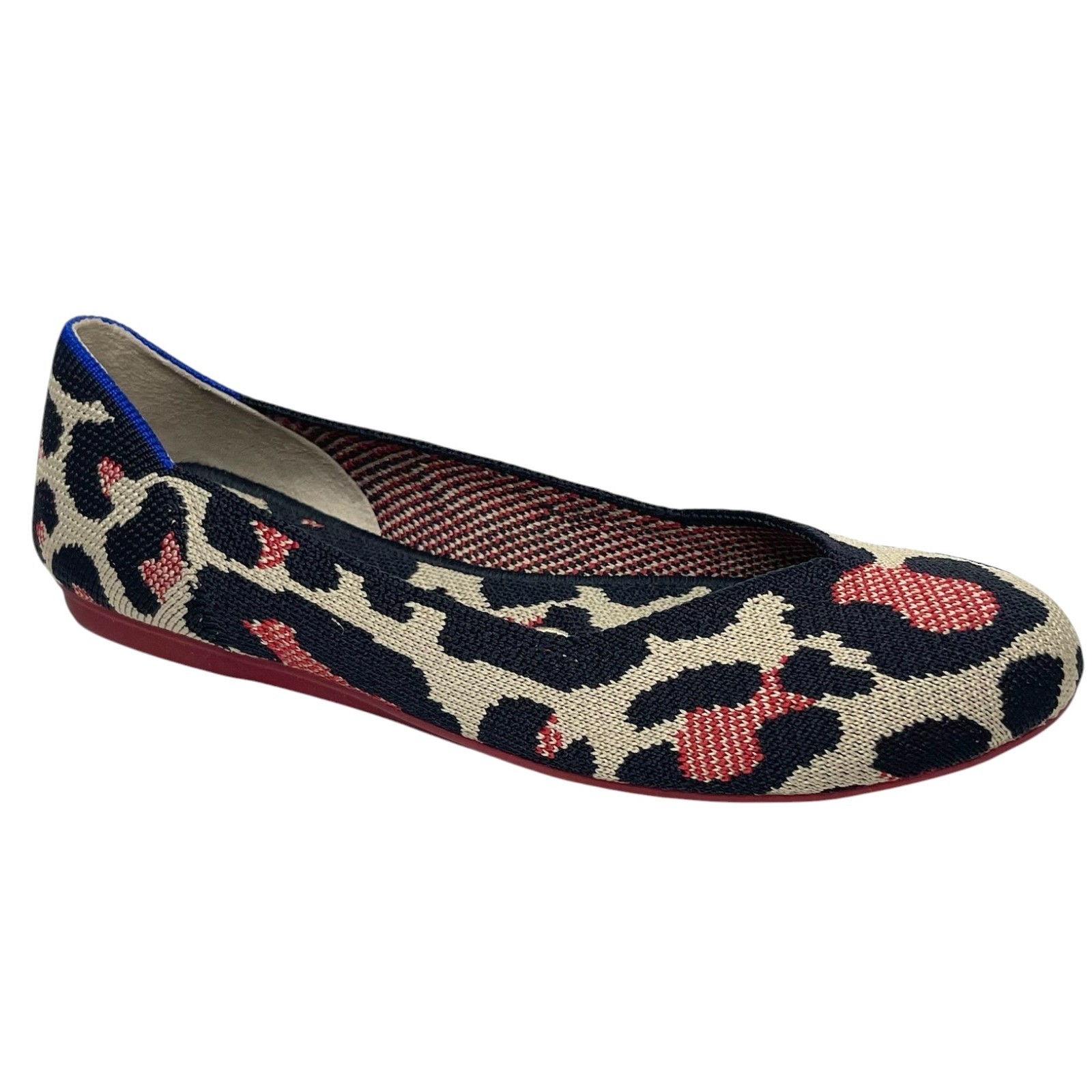 ROTHYS BIG RED CAT Retired Leopard Animal Print Multicolor The Flat Womens 6 New