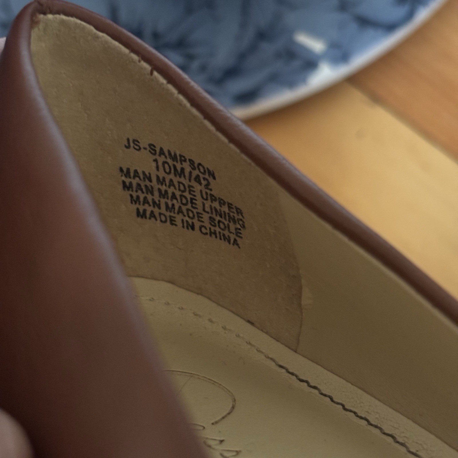Jessica Simpson Sampson Wedge Pumps Brown Faux Leather Women’s Size 10 Round Toe