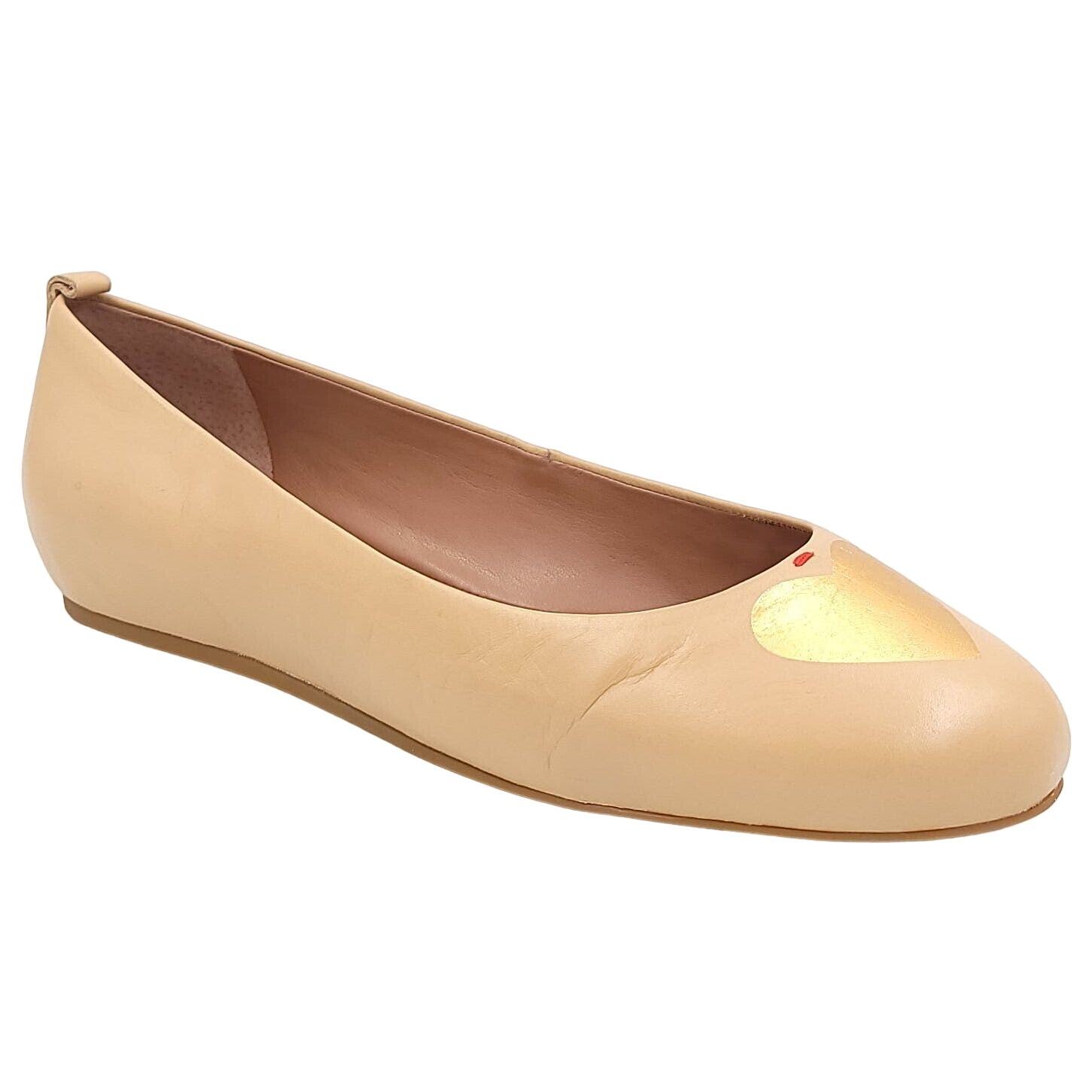 ED Ellen Degeneres Women Ballet Flats Lyssa Size US 9.5W Bisque Avalon Nappa