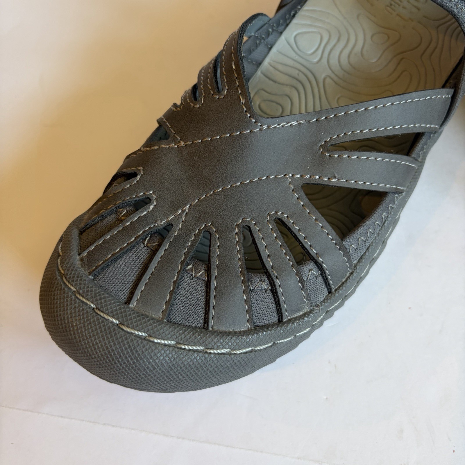 Jambu JSport POPPY Grey Sport Sandals New Womens Shoes, Size 7.5