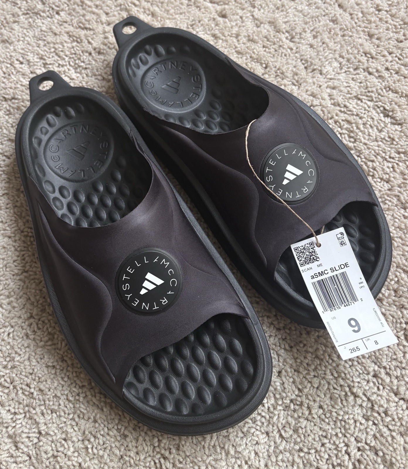 Stella McCartney X Adidas Slide ‘Triple Black’ Core-Black (9) JS0265