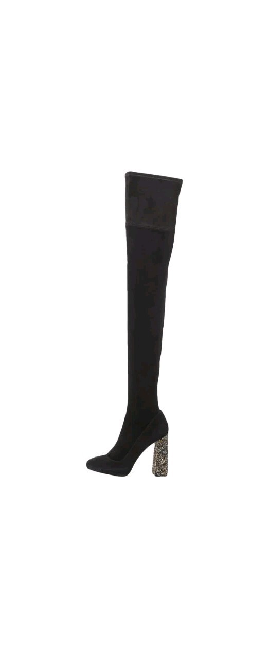 Sophia Webster Kendra Over The Knee Black Suede Boots