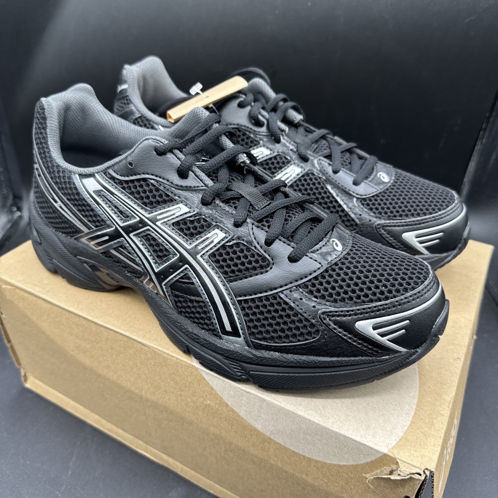 PICK SIZE – Asics Unisex Gel-1130 Black / Pure Silver Mesh Running Sneakers