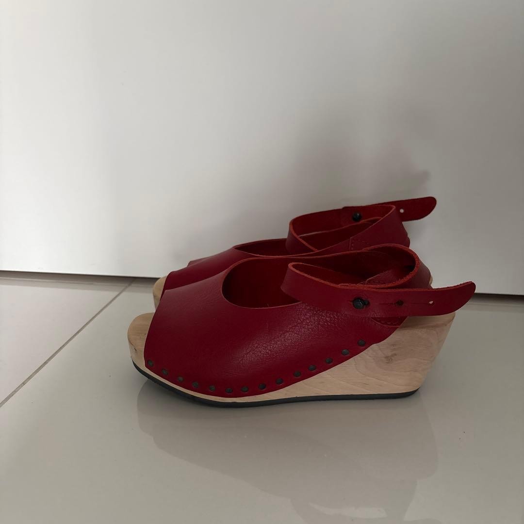 Trippen Women’s Red Sandals US5.5 / 22.5cm Near Mint