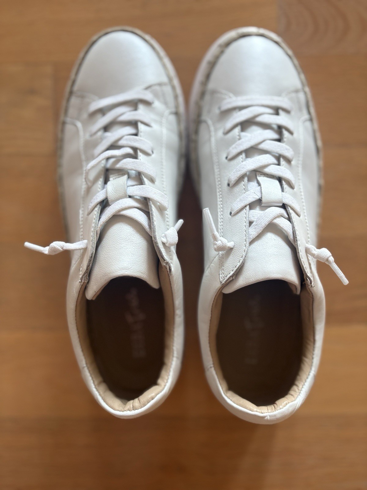 Diba True SIZE 11 WOMEN WHITE/IVORY Slip On Leather Sneaker Platform SO CUTE!