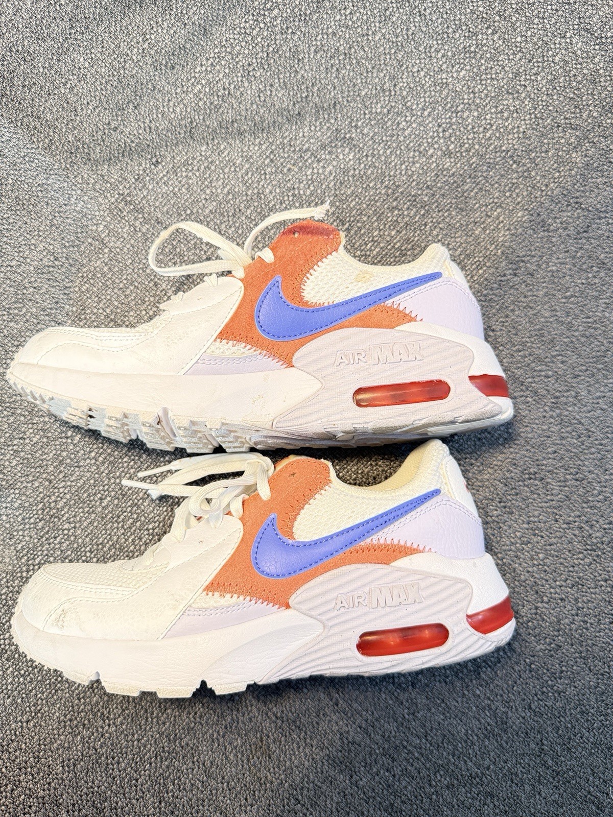 Nike Air Max Excee Pure Violet Magic Ember Low Top Lace-Up Mesh Sneakers
