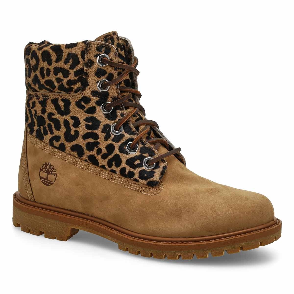 [TARIFF-FREE] Timberland Premium 6 Inch Boot Leopard Wmns Multiple Sizes Beige