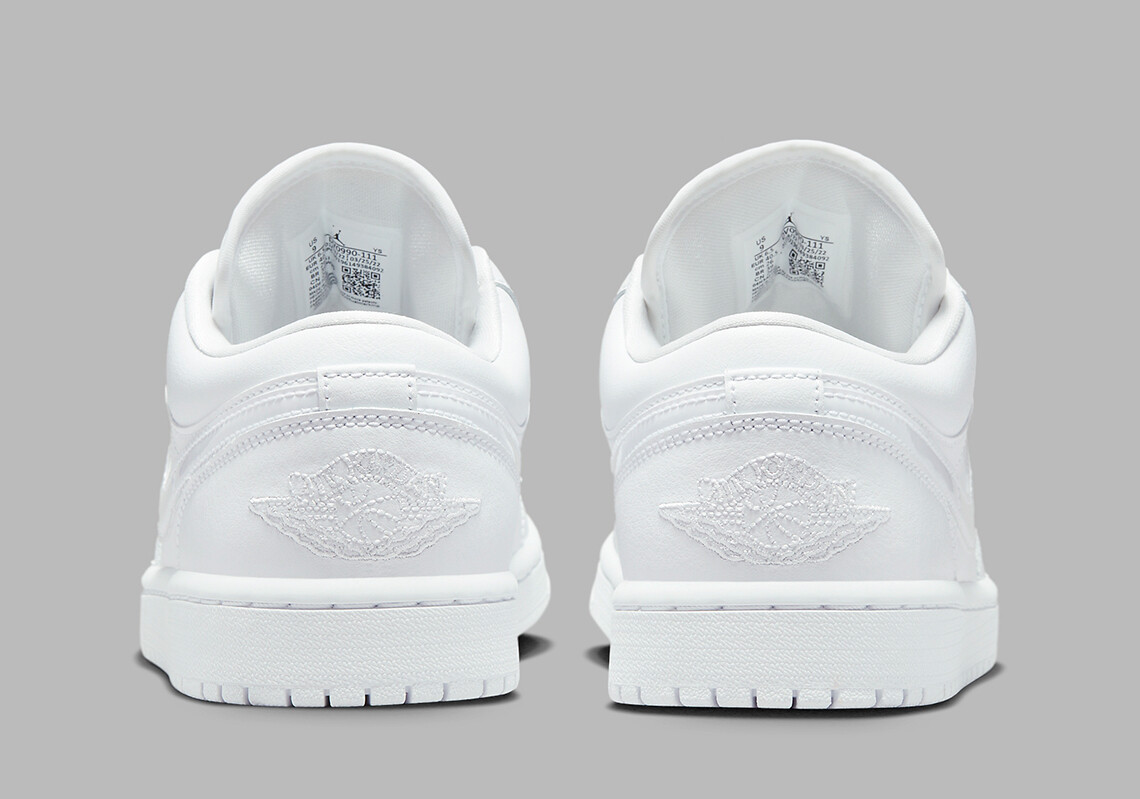 Women’s Nike Air Jordan 1 Low Triple White (2022) Nby DV0990-111 sz 7