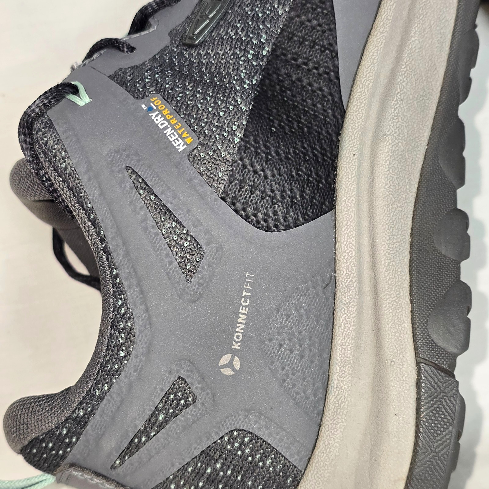 Keen Terradora II Hiking 9.5 Shoes Gray/Teal Ret. Crossover Urban Hike Walk $165