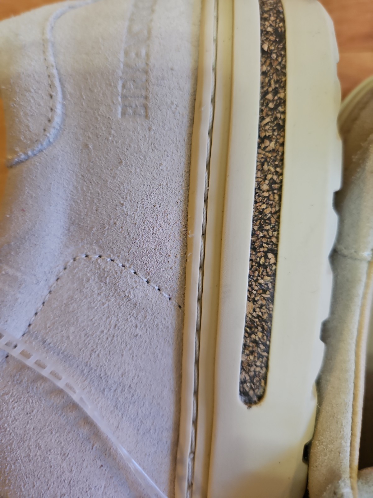 Birkenstock Bend Low Suede Leather Sneakers Antique White 39 Women’s 8 Men’s 6