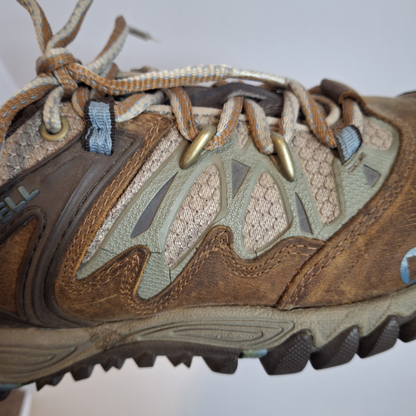 Merrell All Out Blaze Shoes Womens Size 8.5 Brown Hiking Sneakers Gorpcore Gorp