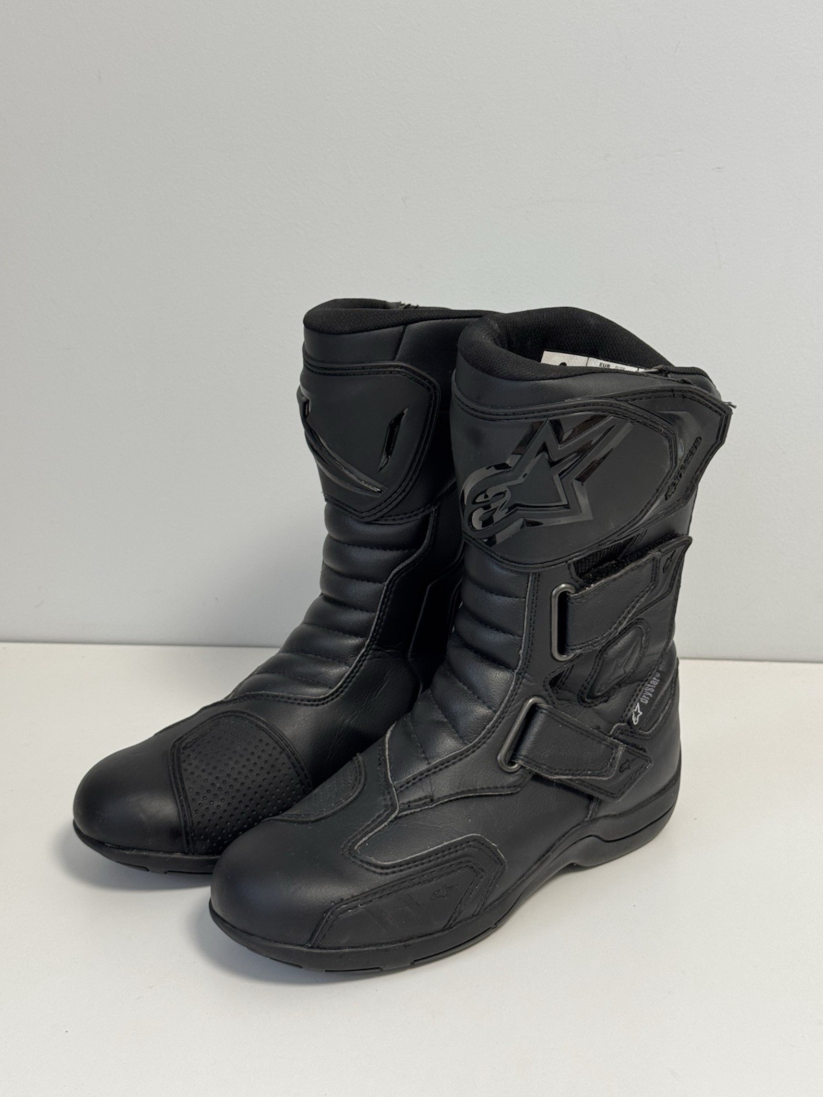 Alpinestars Black Leather Waterproof Biker Women’s Ankle Racing Boots US-6