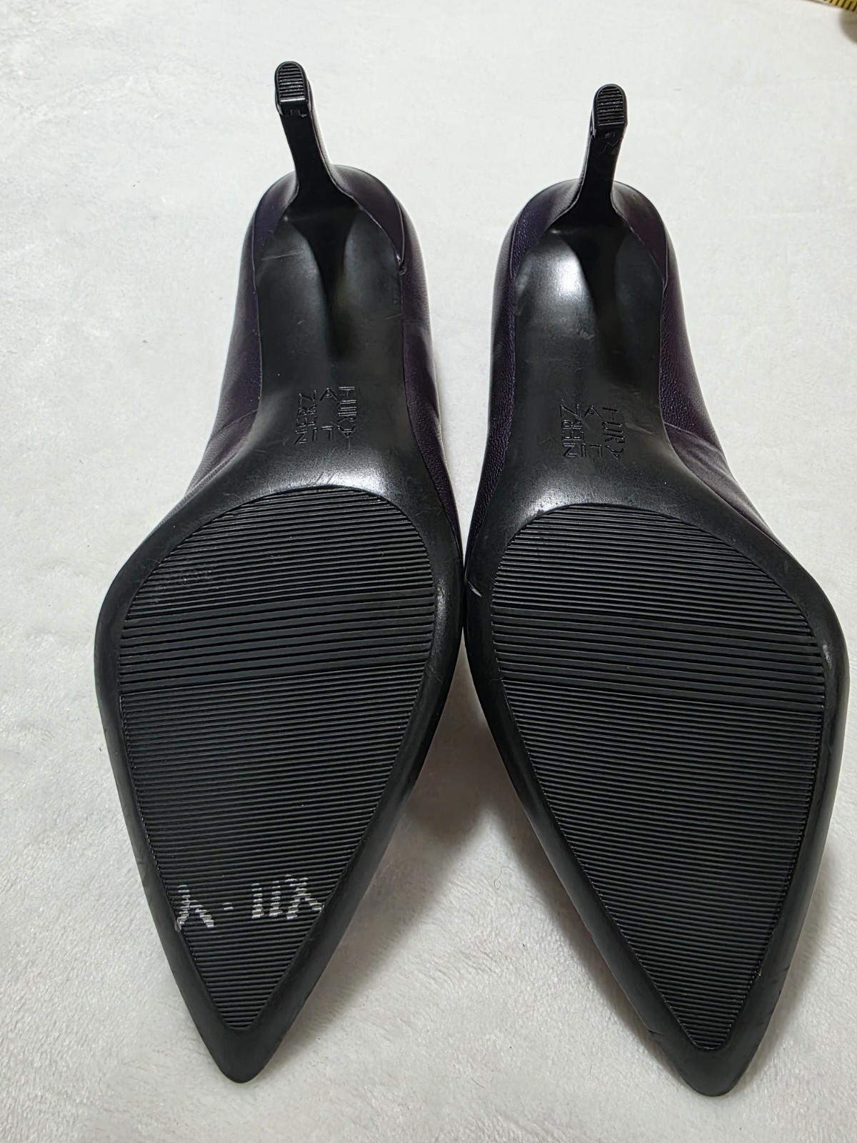 Naturalizer Anna Women’s Heels Deep Plum Purple Leather Size 6.5M