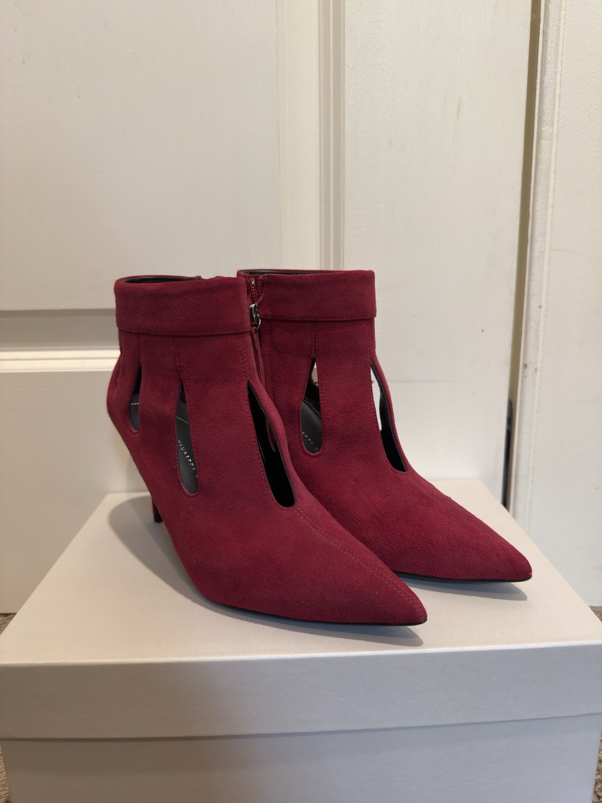Giuseppe Zanotti Red Heel Women’s Size 37 Made In Italy New In Box