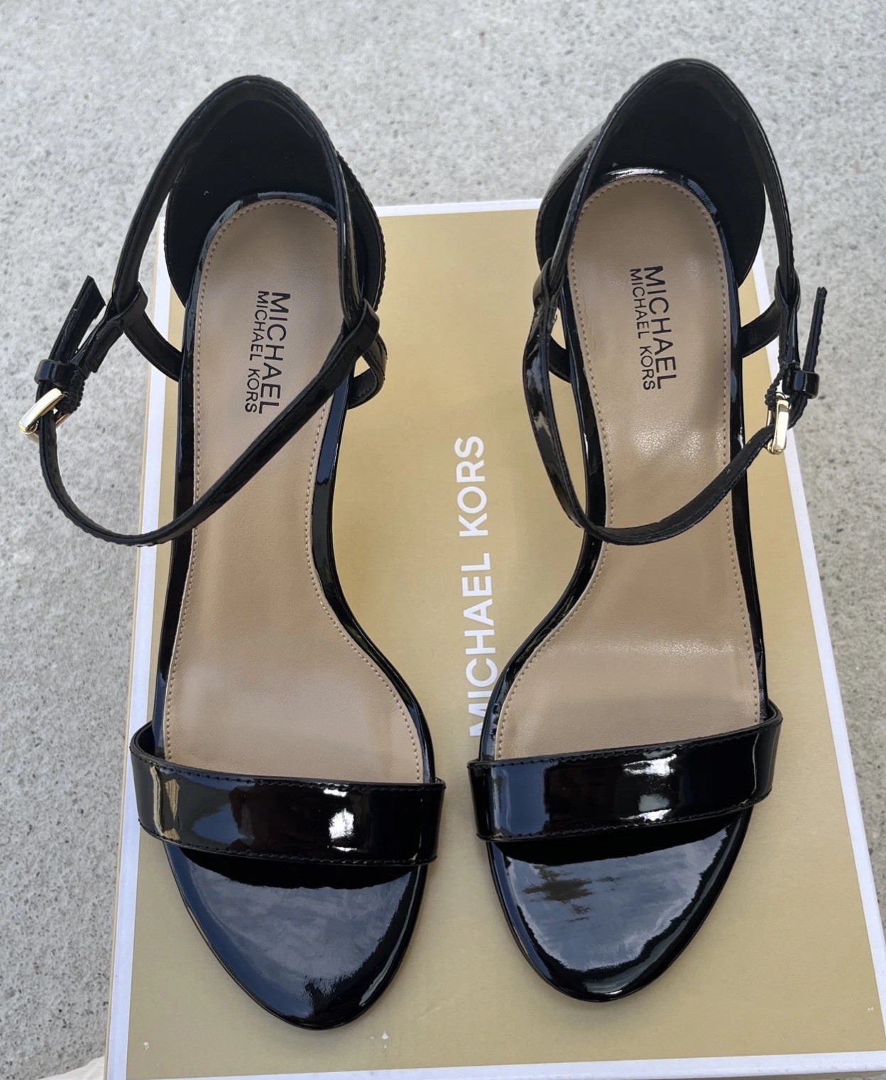 Michael Kors Sandal Pump Heels Size 5 M Special Occasion Simone Mid Heels