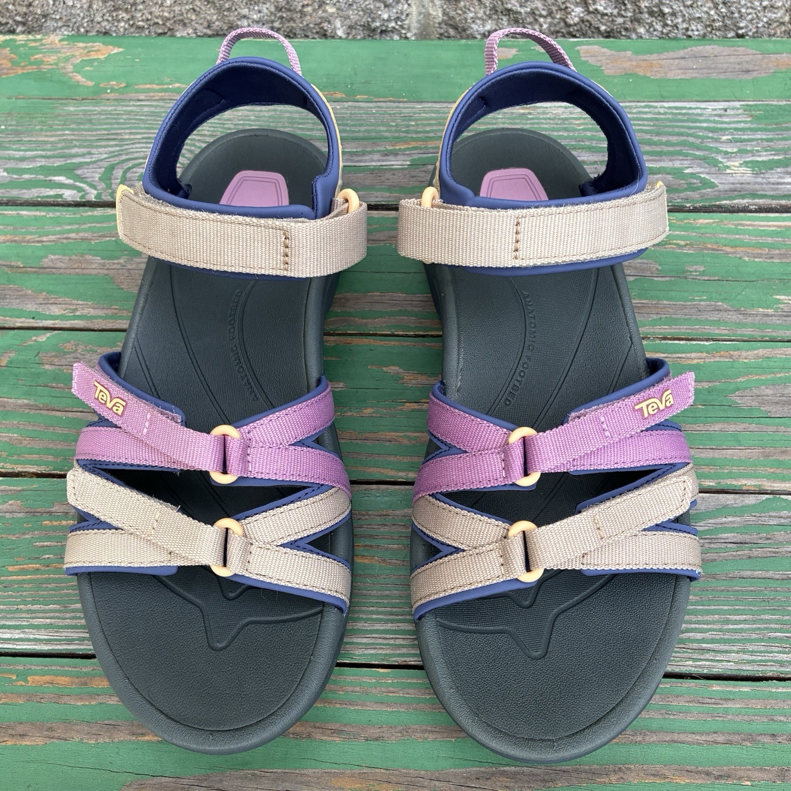 Teva Tirra Active Sandal Women Light Earth Multi Sz 8 Walking Sports