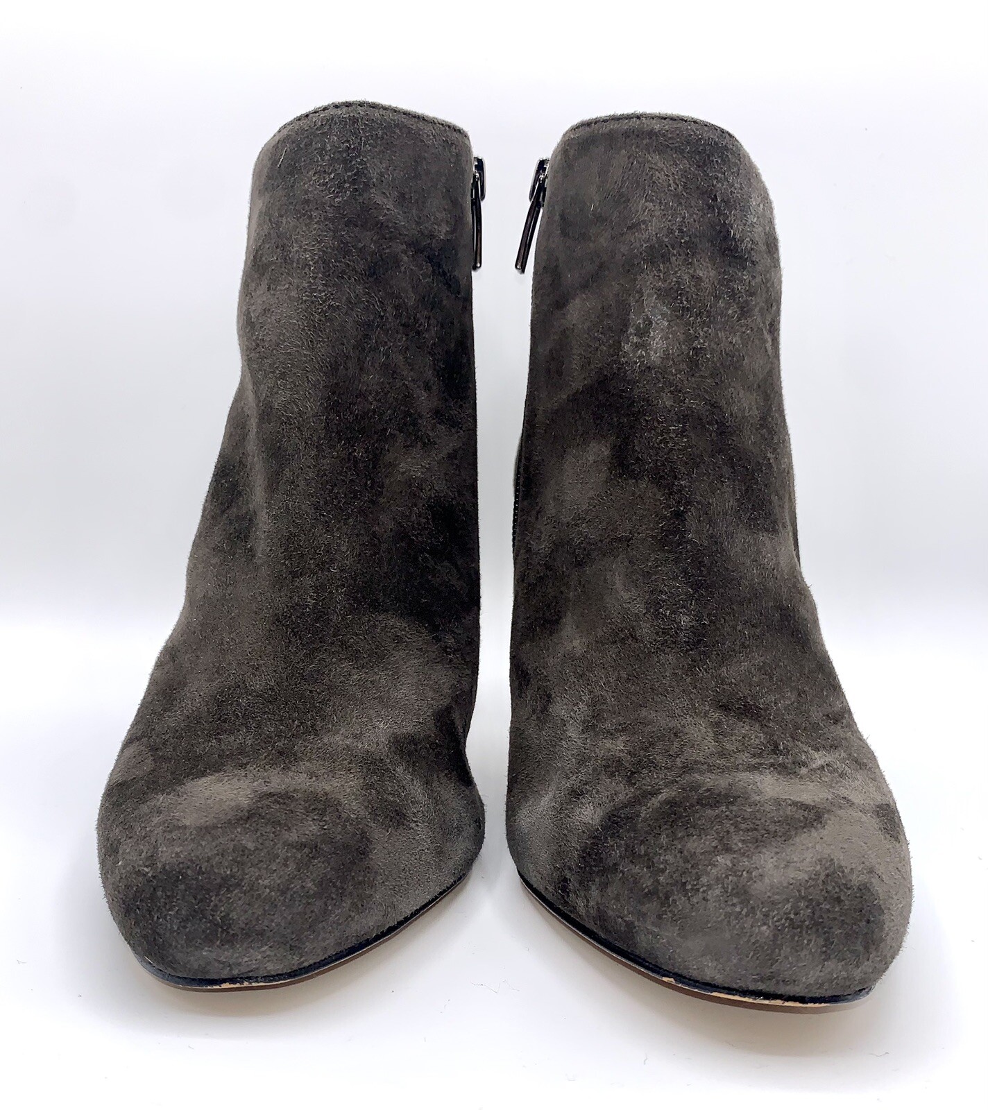 Vince Camuto Brown Suede Charlotte Zippered Boots Bootie- Size 10M