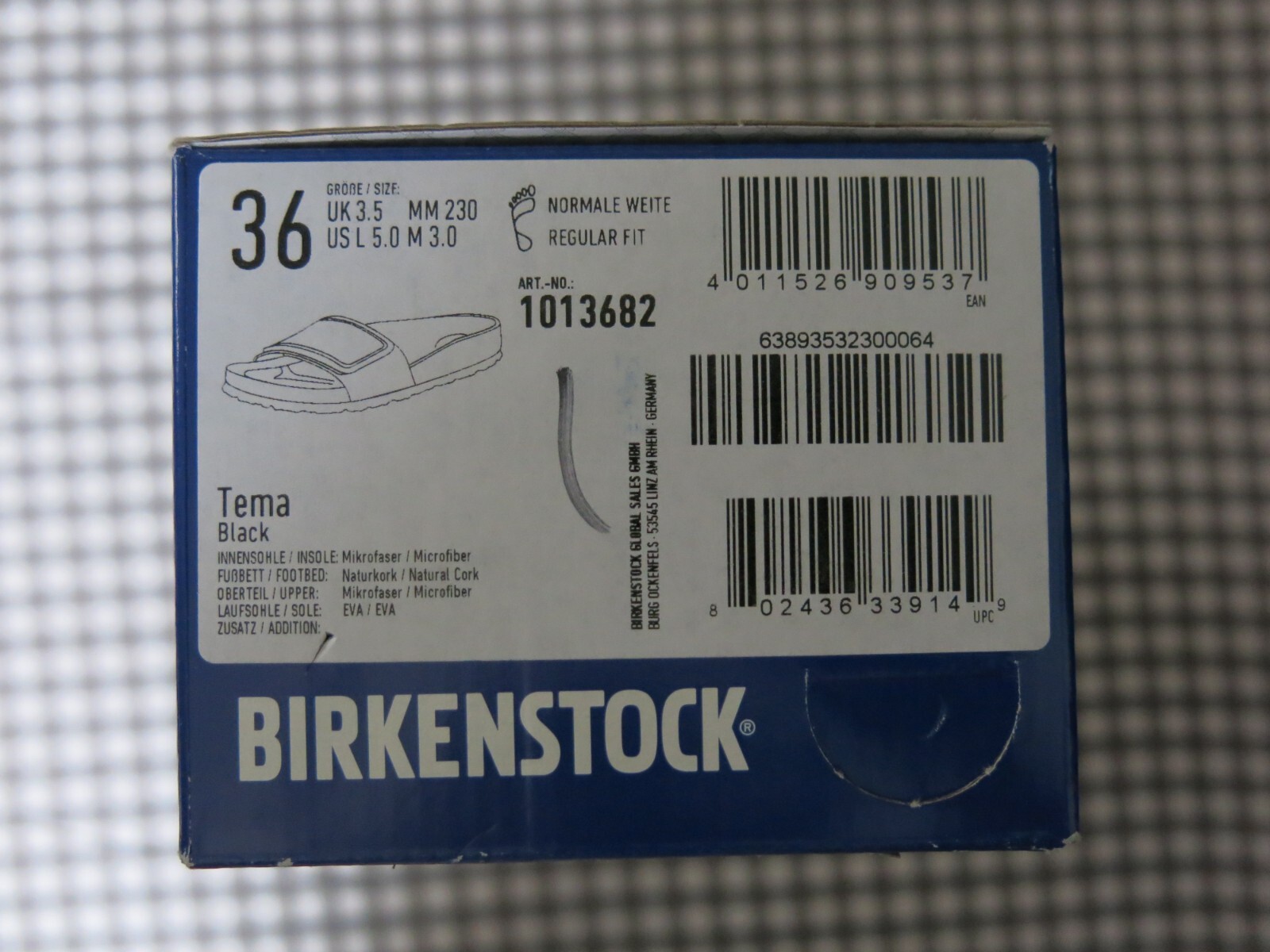 Birkenstock Tema sandals in black EU 36 US women’s 5-5.5 regular/wide