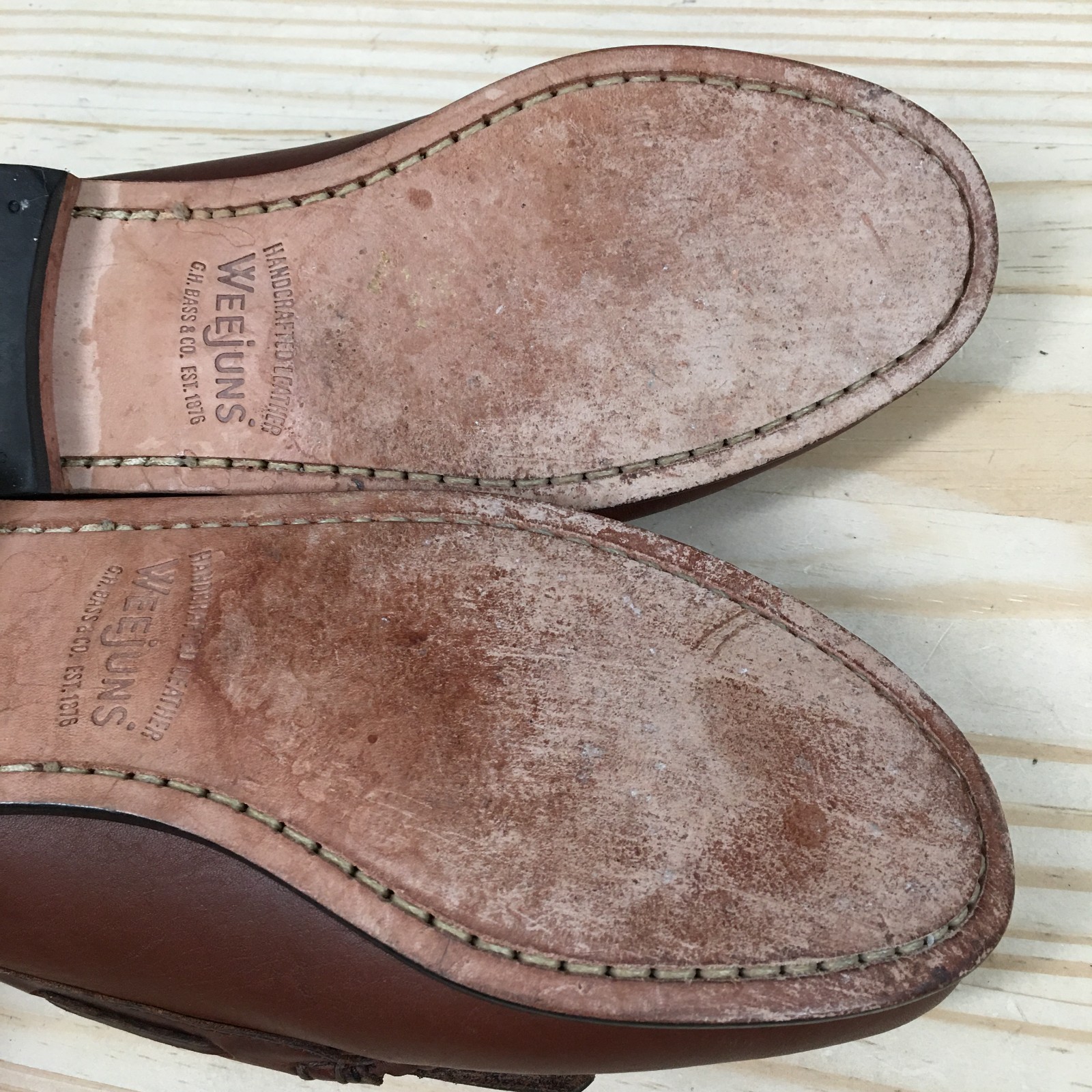 GH Bass Weejuns Jaclyn Shoes Womens 8 Wide Loafers Kiltie Tasseled Casual Brown