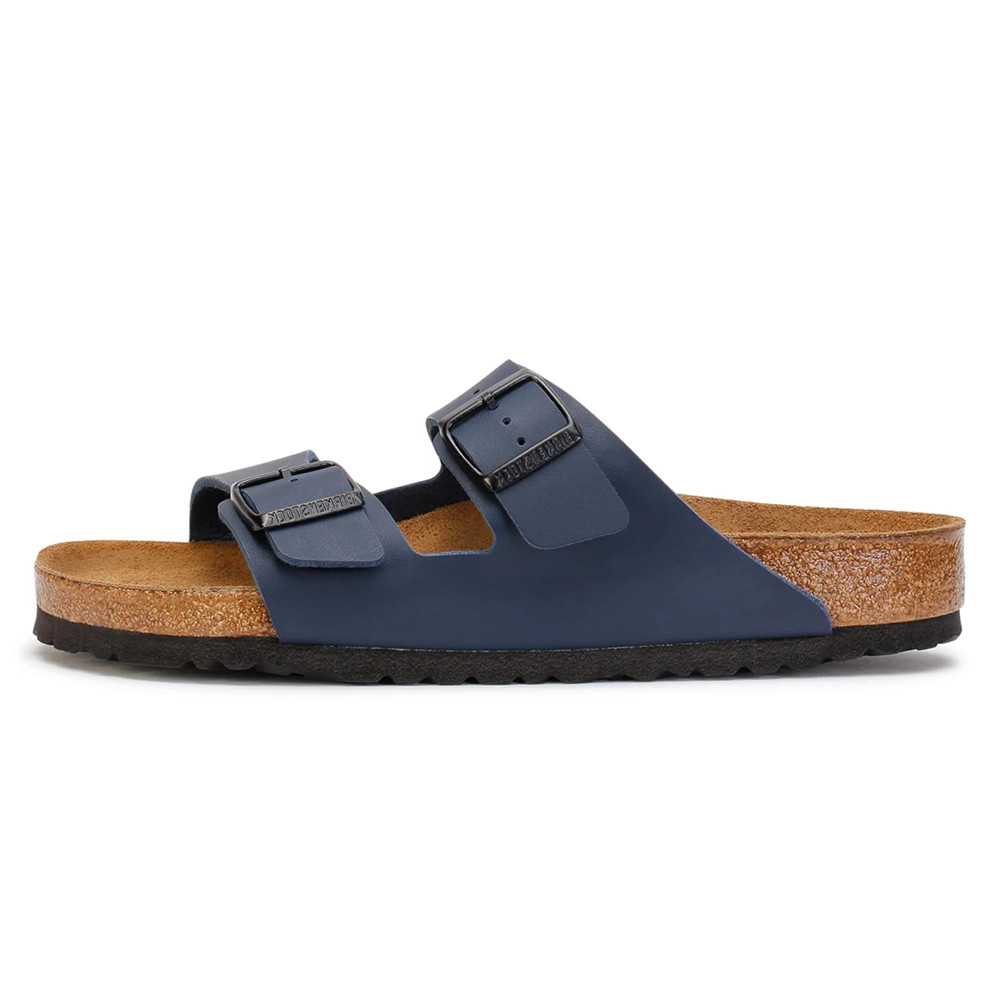 Birkenstock Arizona Blue Classic Birko-Flor Cork Two-Strap Sandals Women’s Shoes
