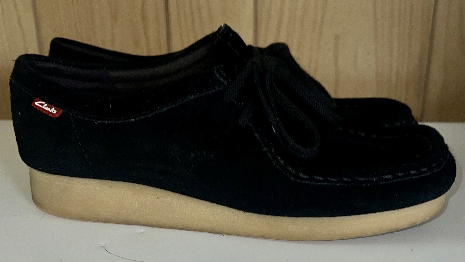 Clarks Originals Wallabee Boots Black Suede Women’s Size 9