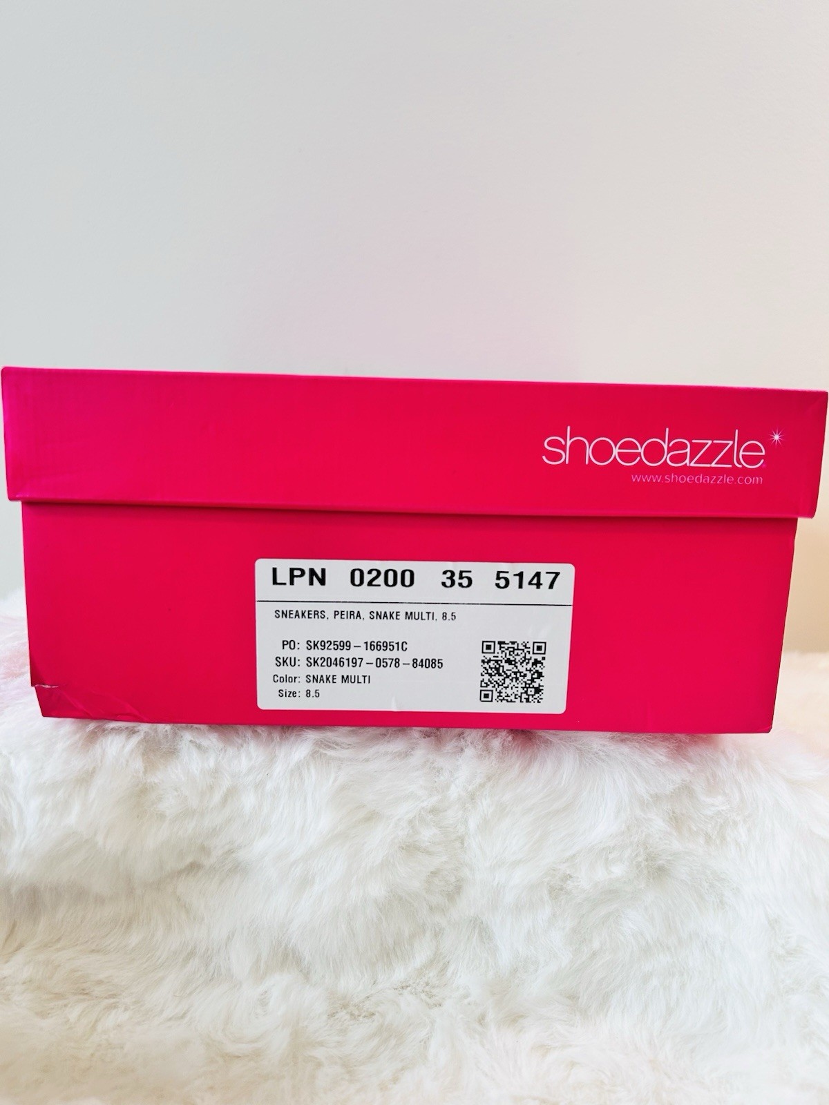 ShoeDazzle Peira Snake Print Gold Trim Lace Up Sneakers Black White Brown